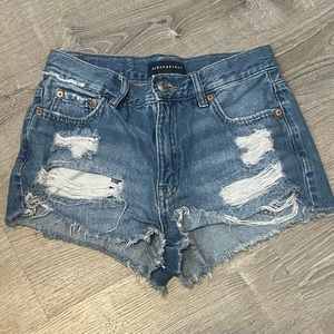 Sz 2 Aeropostale vintage blue jean shorts